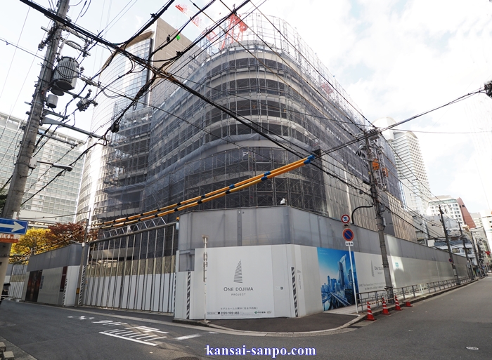 大阪堂島 One Dojima Project 49階 高さ195m 延床面積約8 2万 24年5月入居予定 Brillia Tower 堂島 マンション と フォーシーズンズホテル 旧電通関西支社ビル跡地 関西散歩ブログ